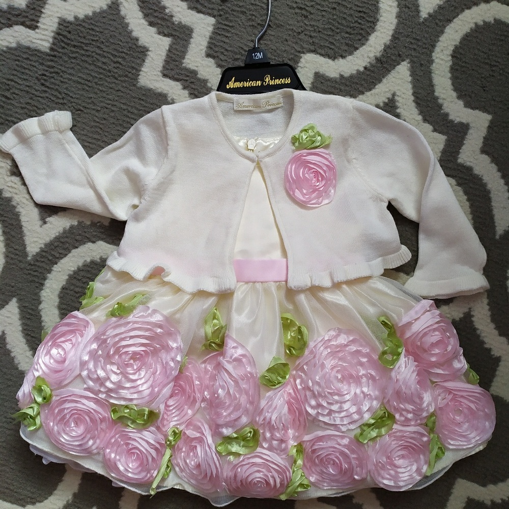 American Princess dress with cardigan